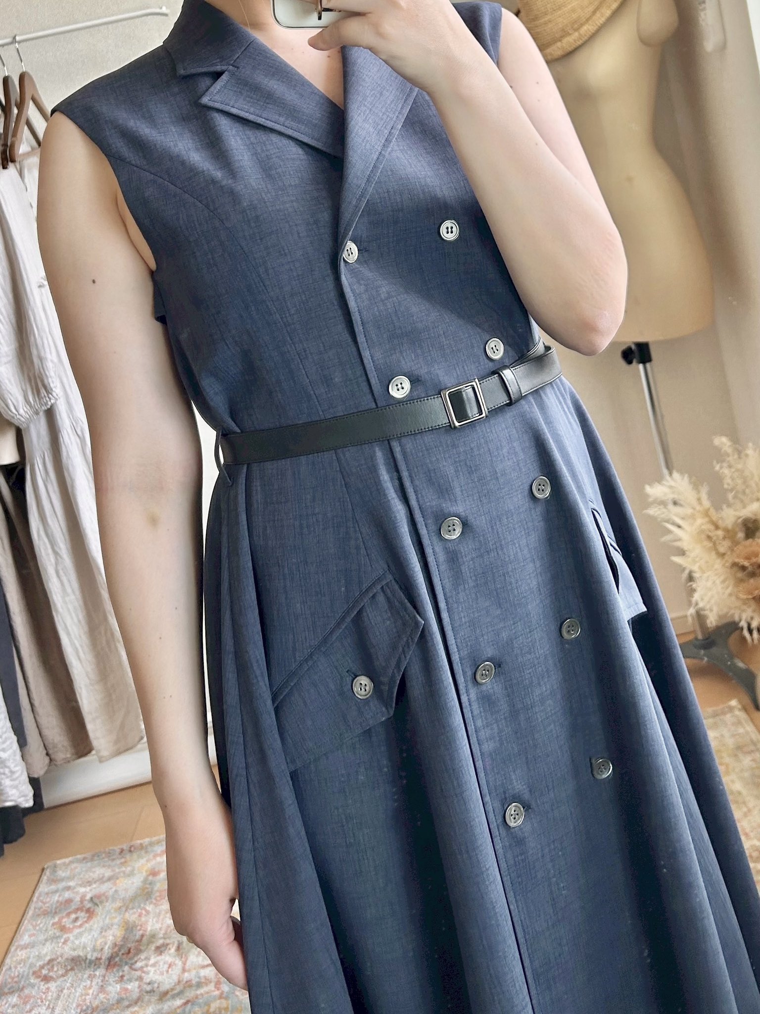 ruimemeショートトレンチコート