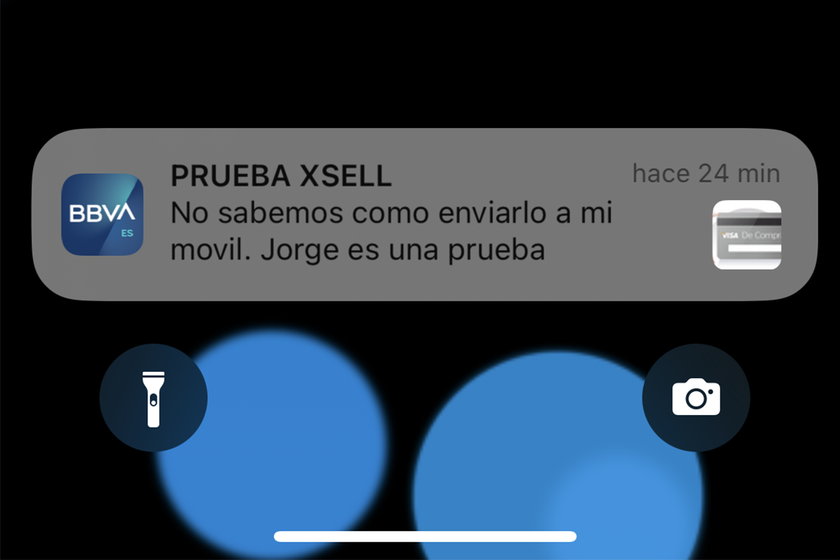 xatakamovil's tweet photo. Prueba XSELL: BBVA envía por error una notificación de pruebas a su app https://t.co/byZexjGSpt https://t.co/TF5wVMauYj