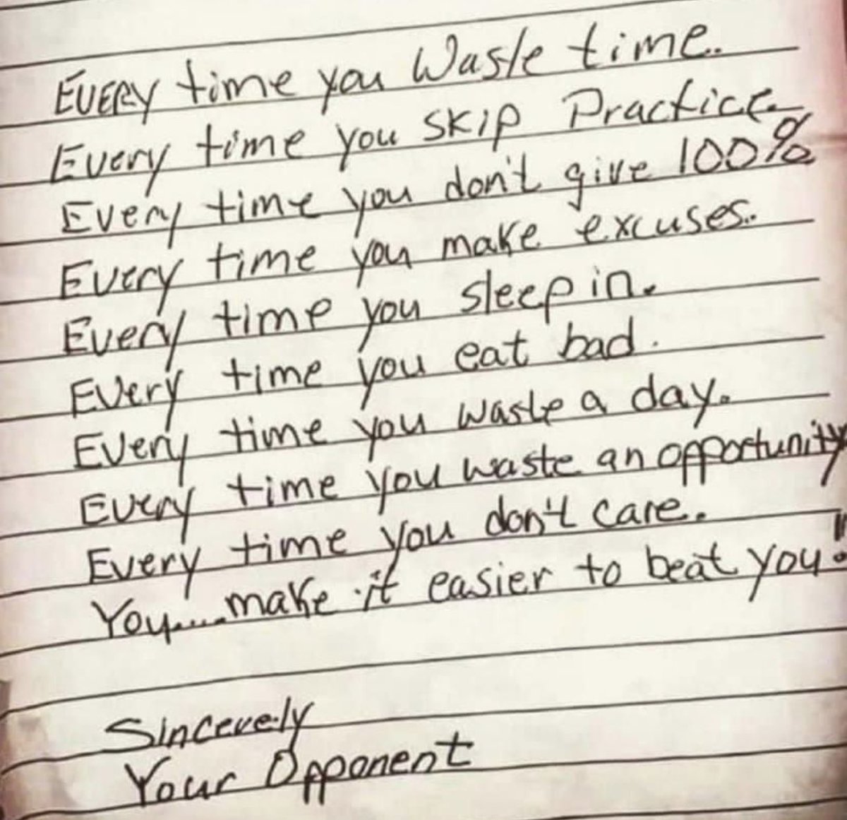 It’s time to COMPETE…here is a Letter from the competition!