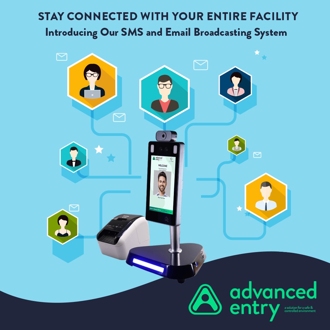 Advanced_entry's tweet image. Get rid of the hassle of manually contacting every person in your facility.
With our advanced #visitormanagement system, #Broadcasting, you can easily reach anyone and everyone via SMS or email.
🌐👉advancedentry.com
#Advancedentry #SMS #Communications