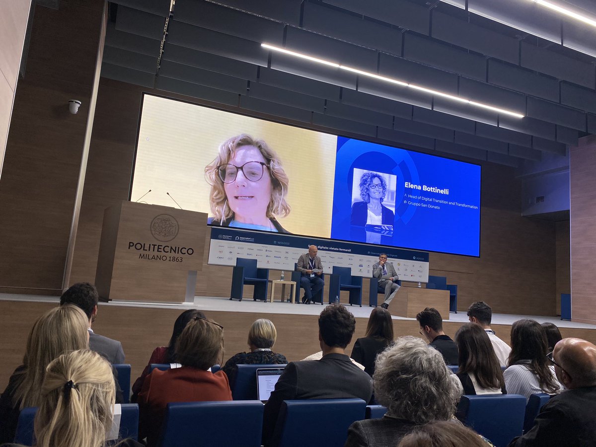 Osservatori Digital (@osserv_digital) on Twitter photo Elena Bottinelli <a href="/grupposandonato/">Gruppo San Donato</a> spiega quali sono le sfide di un grande gruppo privato come il Gruppo San Donato nell’evoluzione del sistema sanitario prevista dal #PNRR e quali sono opportunità e sfide relative alla connessione alla nuova piattaforma FSE 2.0 #OSD23 Elena Bottinelli <a href="/grupposandonato/">Gruppo San Donato</a> spiega quali sono le sfide di un grande gruppo privato come il Gruppo San Donato nell’evoluzione del sistema sanitario prevista dal #PNRR e quali sono opportunità e sfide relative alla connessione alla nuova piattaforma FSE 2.0 #OSD23