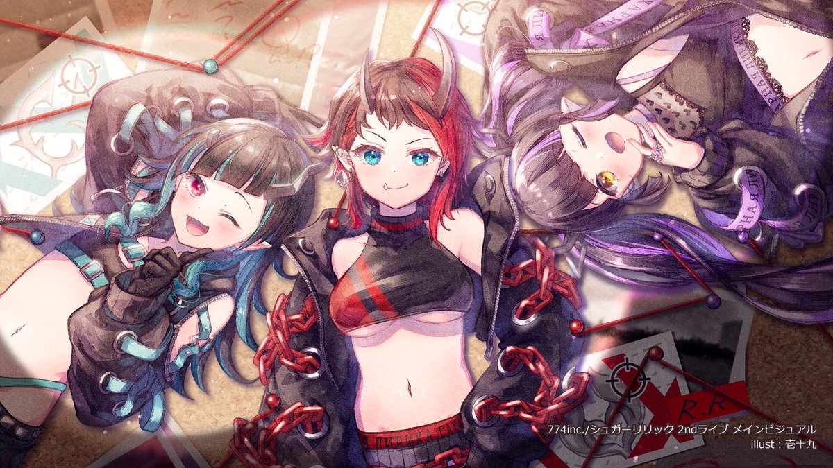 アキ・ローゼンタール ,風真いろは ,尾丸ポルカ ,さくらみこ ,常闇トワ 「イラストレーターの「壱十九」(いっとく)です! よろしくお願い致します!  お仕」|壱十九 / illustratorのイラスト