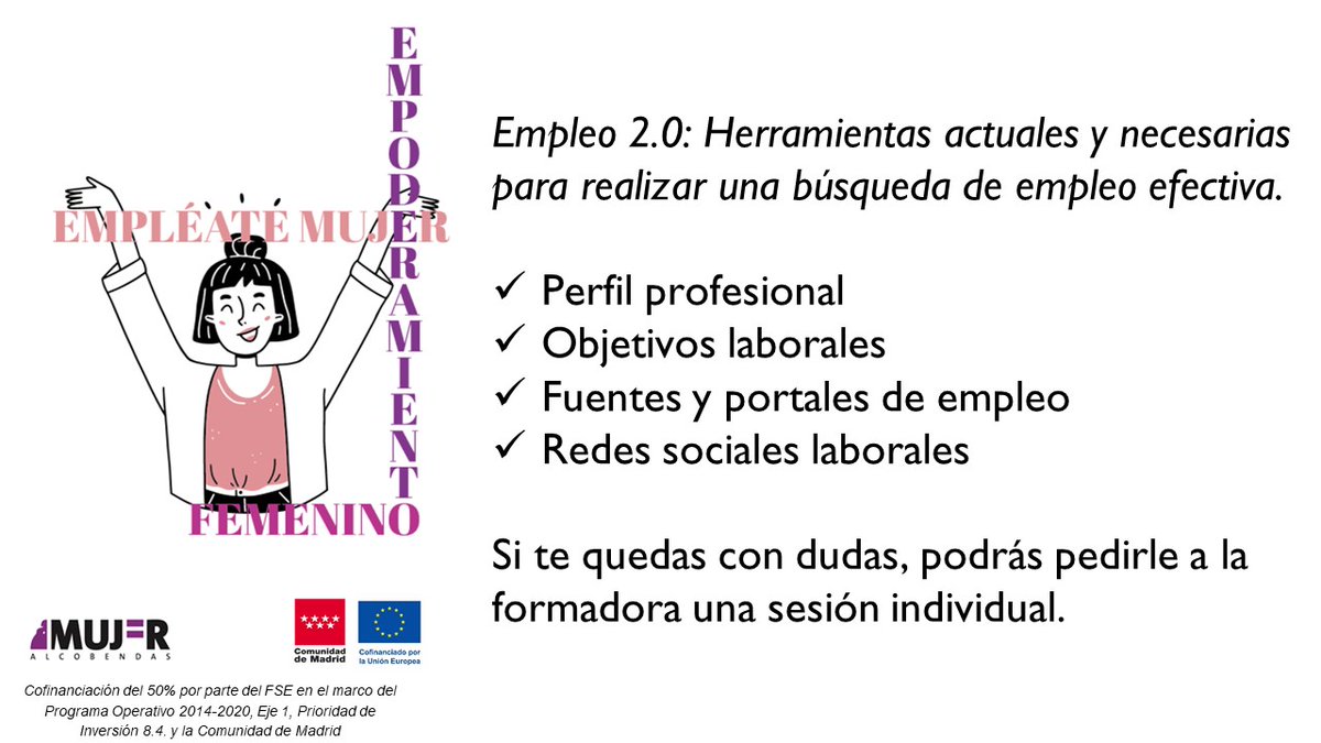 🗓 Miércoles 7 de junio
⏳De 10:30 a 12:30 horas
 📍Casa de la Mujer
💰Gratuito
✍✍Inscripciones telefónicas en SAC bit.ly/3HPxYmH a partir del 22 de mayo