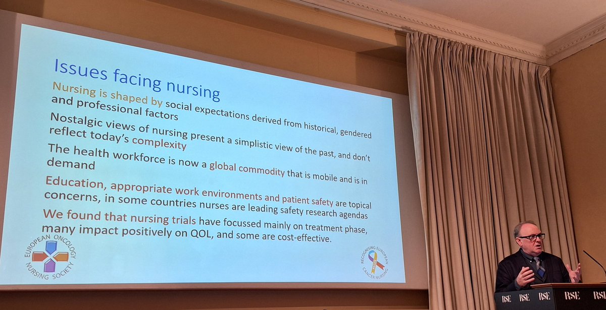 #nurseledinterventions are commonly focusing on #treatment phase and includes #education. Thus, we need broad approach in #cancernursing research and development - prof Daniel Kelly  #ECND23Go4Innovation @cancernurseEU @UKONSmember
