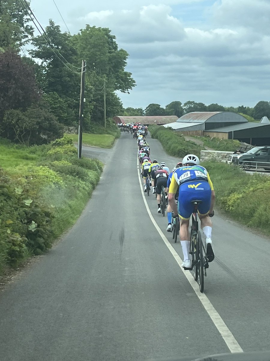 Elastic stretching temporarily on the twisty roads towards Puckaun <a href="/rastailteann/">Rás Tailteann</a>