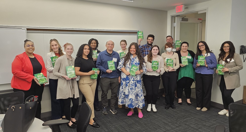DavidWeaverCOMP's tweet photo. I had the privilege to teach the Compensation section of the Northeast HR Association's Developing HR Fundamentals Program. Everyone in the class received my book Pay Matters so that they can continue their learning. #compensation #pay #wages https://t.co/MkyM2G0MR1