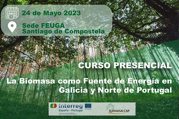 🚨 ¡ÚLTIMAS PLAZAS! #Curso de #formación: “La #Biomasa como fuente de energía en Galicia y norte de Portugal”. 24 de mayo en Santiago de Compostela. 
#CursoGratuito 

👉 +Info: bit.ly/3GTTyWJ

<a href="/poctep/">Interreg España-Portugal</a> <a href="/CT_EnergyLab/">Energylab</a> <a href="/uvigo/">Universidade de Vigo</a> <a href="/FEUGA_20/">FEUGA</a> <a href="/inega_gal/">Instituto Enerxético de Galicia</a> <a href="/ipvc_twit/">IPVC</a> <a href="/inegi_portugal/">INEGI driving science & innovation</a>