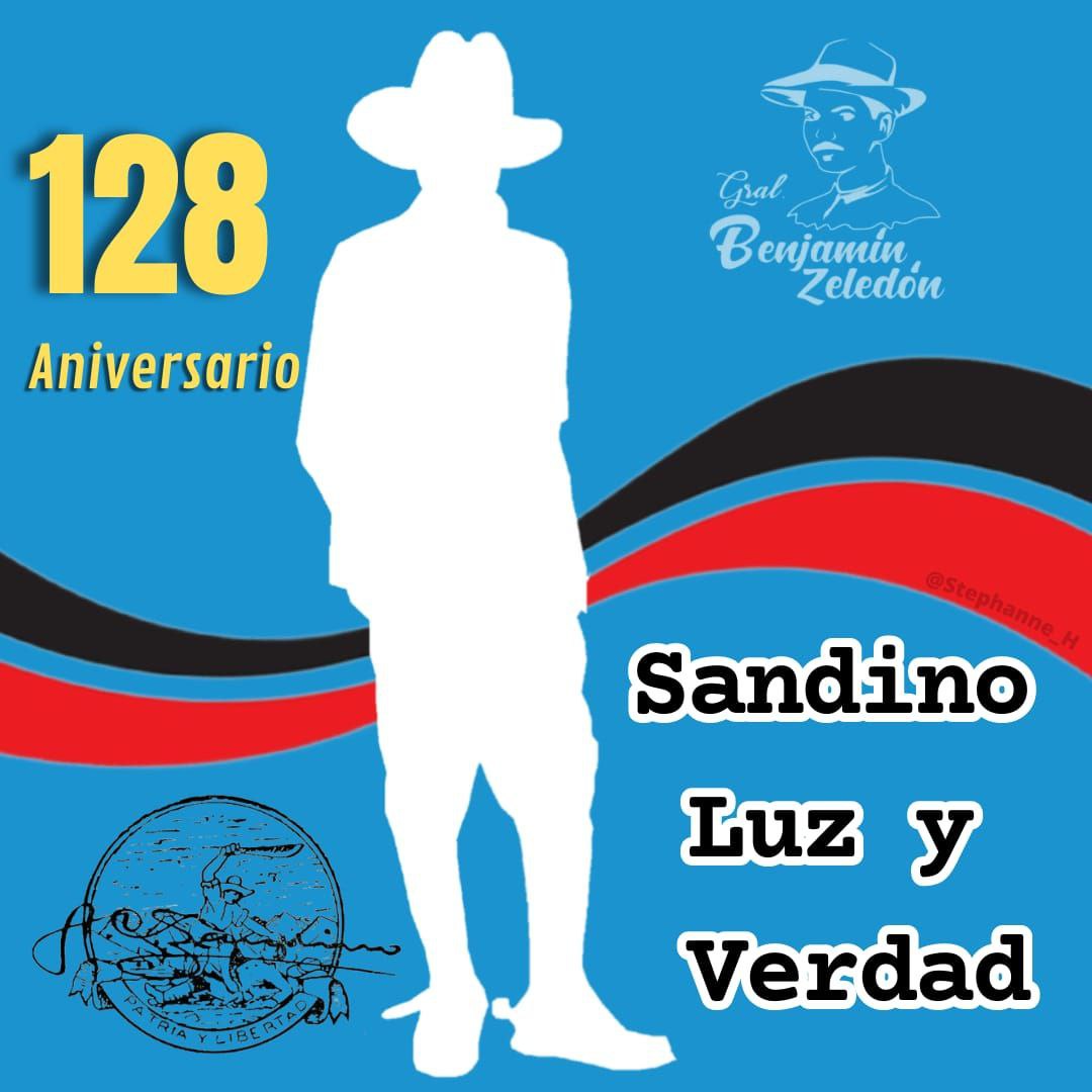 Con orgullo patriótico y revolucionario en #Nicaragua y el mundo entero celebramos el 128 aniversario del natalicio del General de hombres libres símbolo de humildad y dignidad.
🔴#UnidosEnVictorias 
⚫️#SandinoLuzYVerdad 

<a href="/Yvanessa77/">Vanessa Fonseca 🇳🇮</a> <a href="/samcarrion18/">𝐒𝐚𝐦𝐚𝐧𝐭𝐡𝐚 𝐂𝐚𝐫𝐫𝐢ó𝐧❤️🖤 🇳🇮</a>