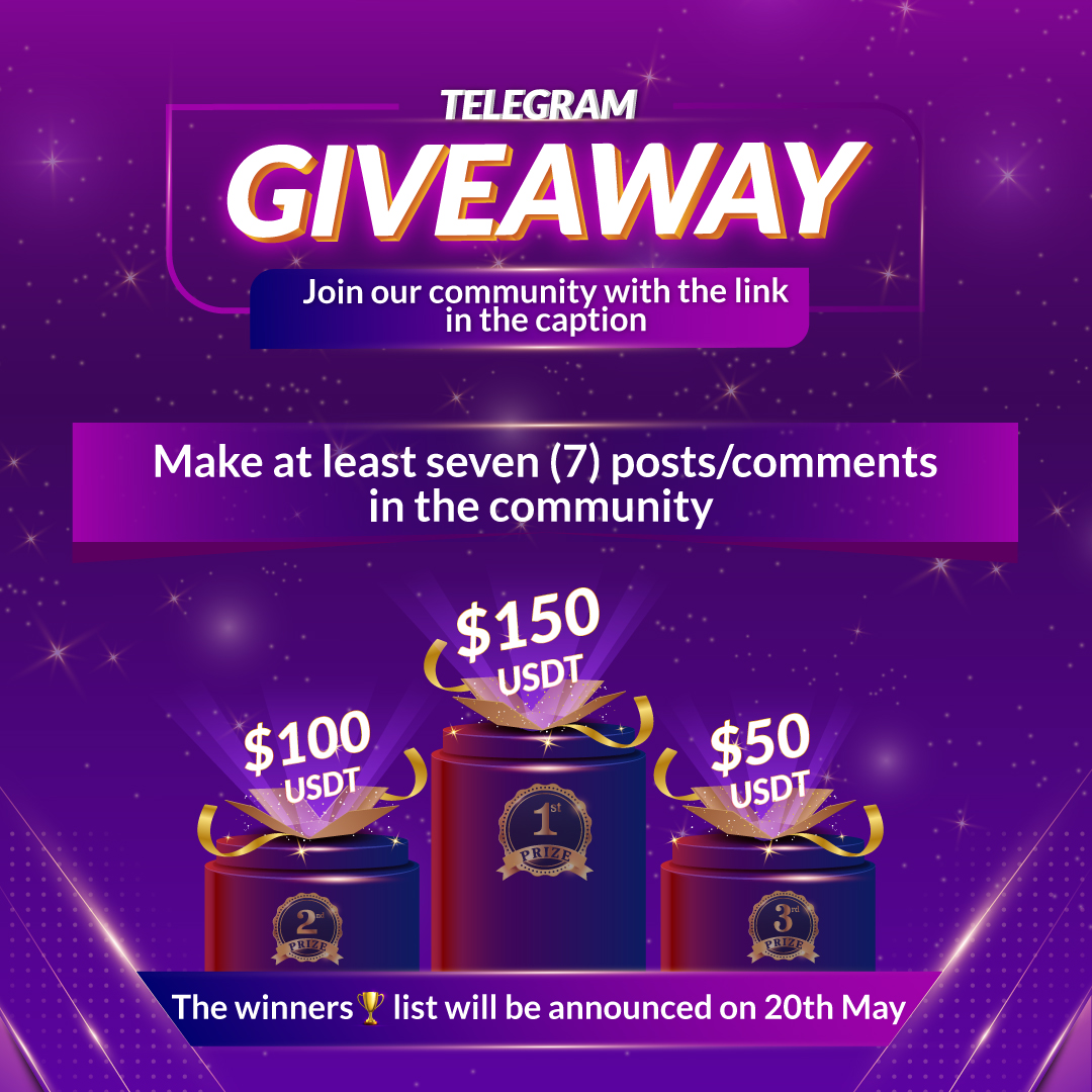 Join and invite yours friends you want to win 
👇👇👇
t.me/floxypayexchan…

#airdrop #giveaways #cryptocurrency #crypto #memecoin #cex #telegram #btc #eth #bnb #dogecoin #shibainu #DAO #NFT #web3