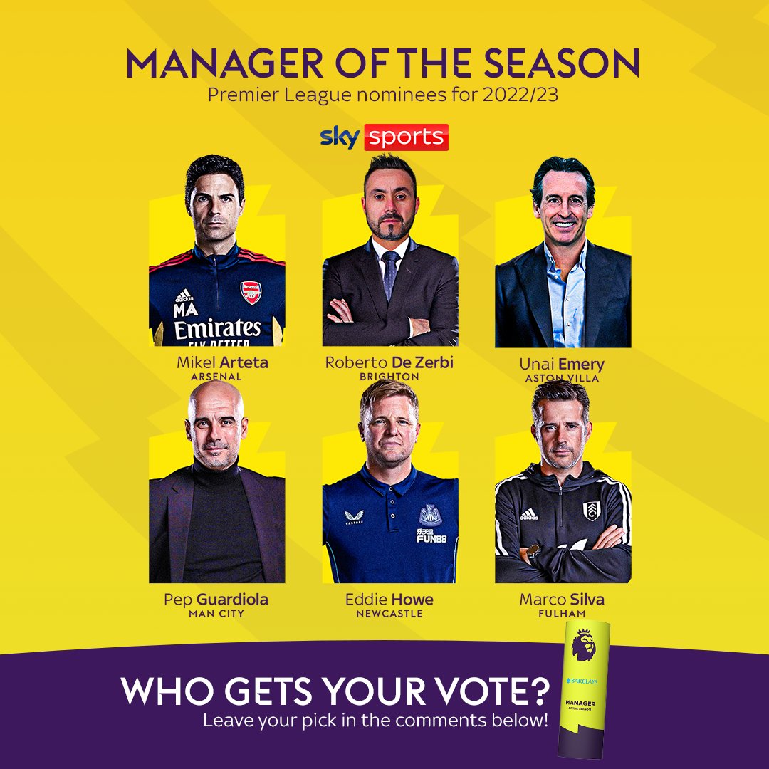 BREAKING: The nominees for the Premier League Barclays Manager of the Season award are in! 🥁