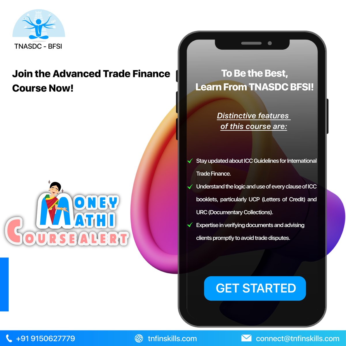 MoneyMathi CourseAlert ⚠️

🔔Join the Advanced Trade Finance Course today with TNASDC BFSI. 

👉Visit  tnfinskills.com to learn more about the course. 

#tnasdcbfsi #tnsdc #naanmudhalvan
