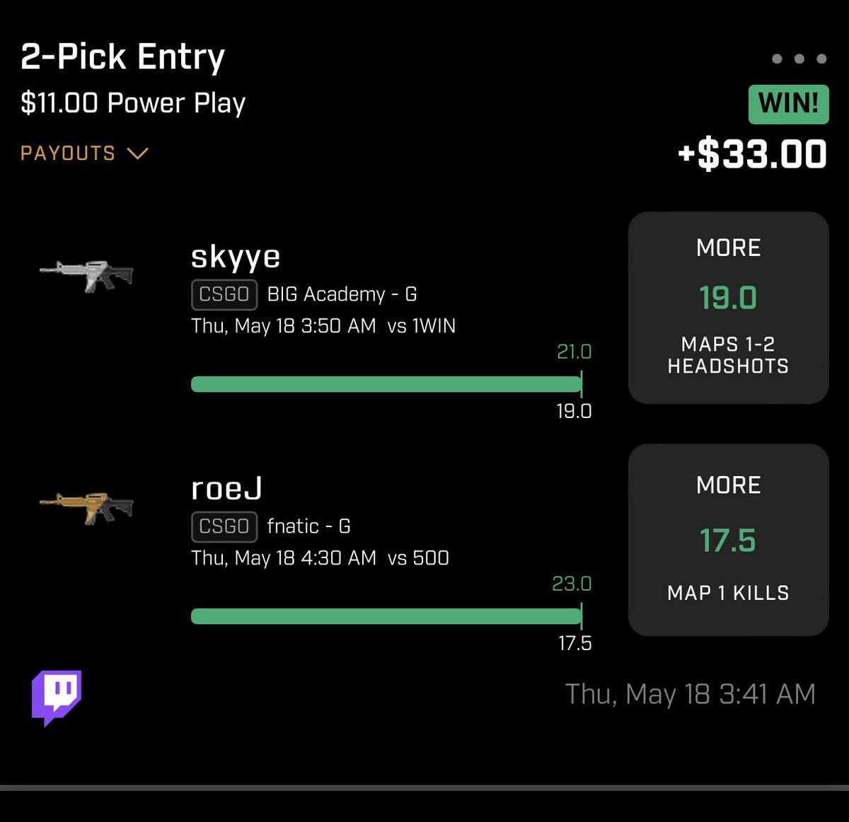 Mxtro (CSGO Prize Picks) tweet media