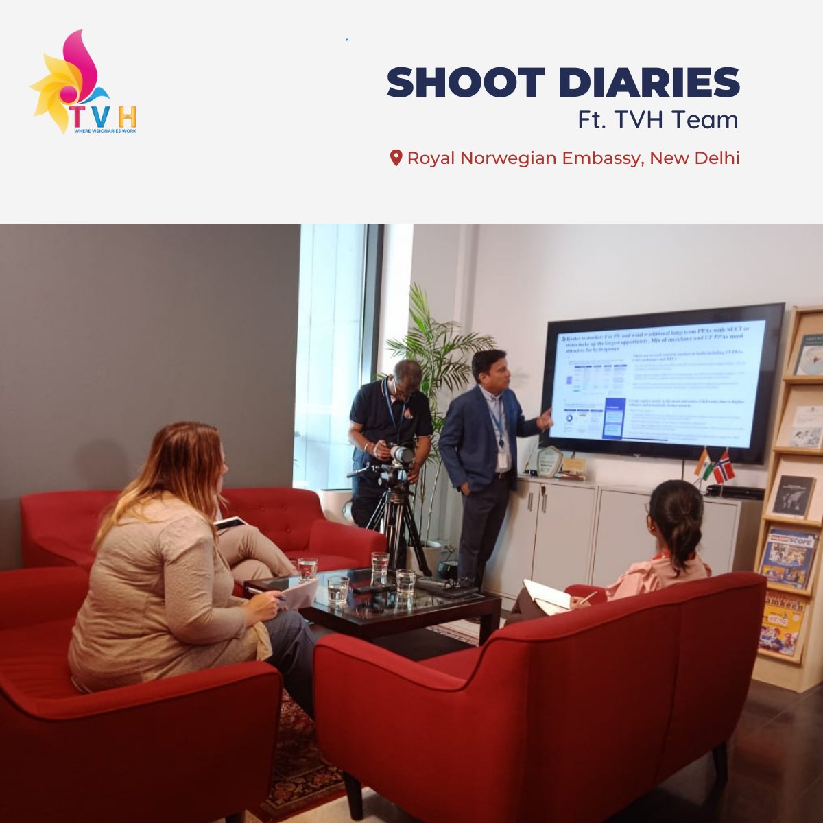 visualhousetvh's tweet photo. Behind the scenes: Witness the teamwork that made our Norway Embassy shoot an unforgettable experience.

#thevisualhouse #tvh #productionhouse #creativeagency #productioncompany #norway #norwayembassy #delhi #india #explore #exploremore #teamwork #dreamwork #bts #behindtheshoot https://t.co/zty6fNdB3d