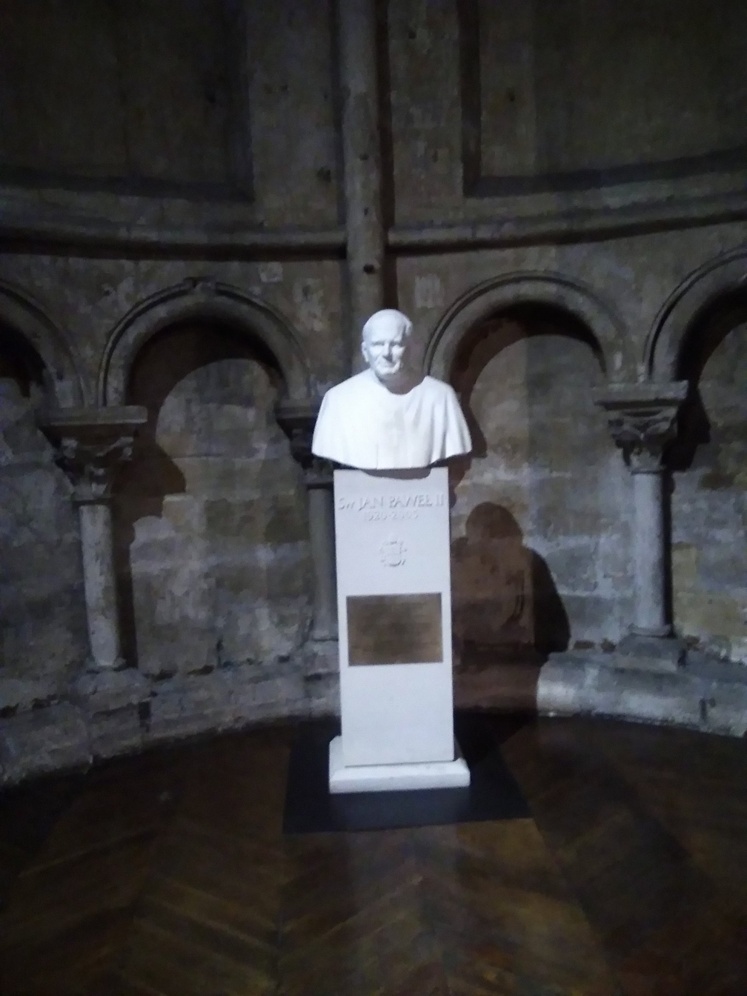 Happy 103th birthday Saint John Paul II. 
(statue of the Saint in Paris) 