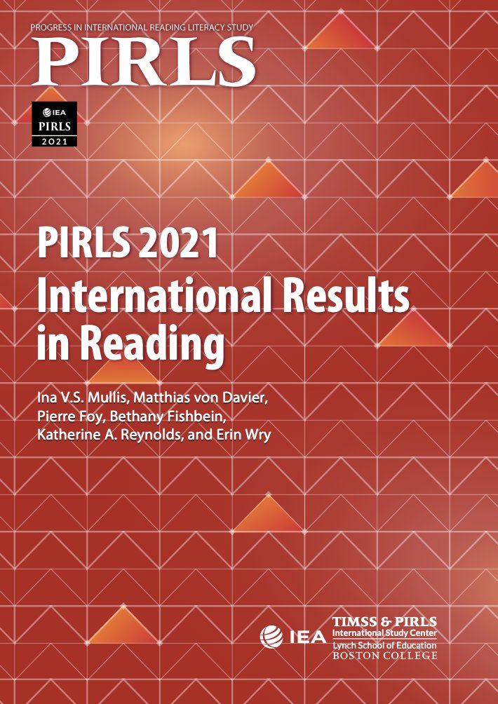 If you're looking for the PDF of the #PIRLS2021 South Africa Highlights report, it's available here: drive.google.com/file/d/1NFNzlC… and the International Report is available here: drive.google.com/file/d/191VXcZ…