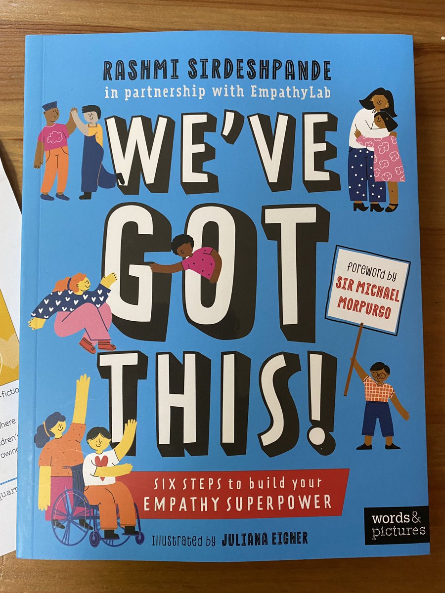 MaisieWrites's tweet image. Happy book birthday to We’ve Got This! by @RashmiWriting in partnership with @EmpathyLabUK, illustrations by Juliana Eigner. A positively fabulous book with six ideas for boosting empathy in our lives and making the world a better place! #wevegotthis #empathylab