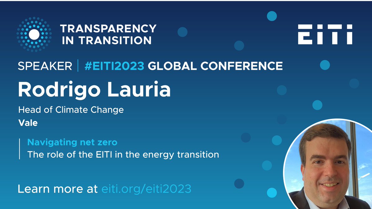 EITI International (@eitiorg) on Twitter photo Are you attending #EITI2023? Join the discussion on 13 June on the role that #transparency & multi-stakeholder dialogue can play to help countries navigate the #energytransition, w/ speakers from <a href="/CarbonBubble/">Carbon Tracker</a> <a href="/valeglobal/">Vale Global</a> & <a href="/PetroEnerMines/">Petroleum, Mines and Energy</a>.
👉 eiti.org/eiti2023/progr… Are you attending #EITI2023? Join the discussion on 13 June on the role that #transparency & multi-stakeholder dialogue can play to help countries navigate the #energytransition, w/ speakers from <a href="/CarbonBubble/">Carbon Tracker</a> <a href="/valeglobal/">Vale Global</a> & <a href="/PetroEnerMines/">Petroleum, Mines and Energy</a>.
👉 eiti.org/eiti2023/progr…