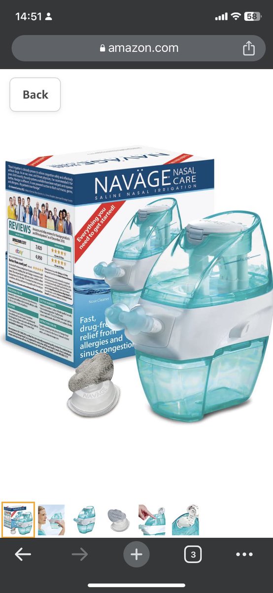 DrEddyMD's tweet photo. #Navage #NasalCare #Starter #Bundle: Navage #NoseCleaner, 20 #SaltPods https://t.co/fb8yyUOtUp https://t.co/aQTNqGjR9q