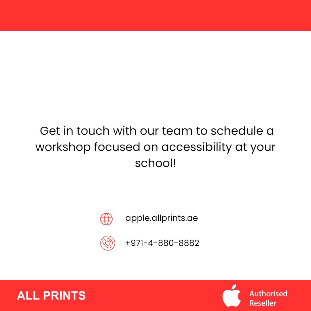printsuae's tweet photo. #Apple believes every student has the right to a quality education. Its products are built for students of all abilities.

In recognition of this special day, #AllPrints is providing sessions for teachers empowering kids with disabilities➡️https://t.co/av2vcHgIpj https://t.co/QxlRFAP1bI
