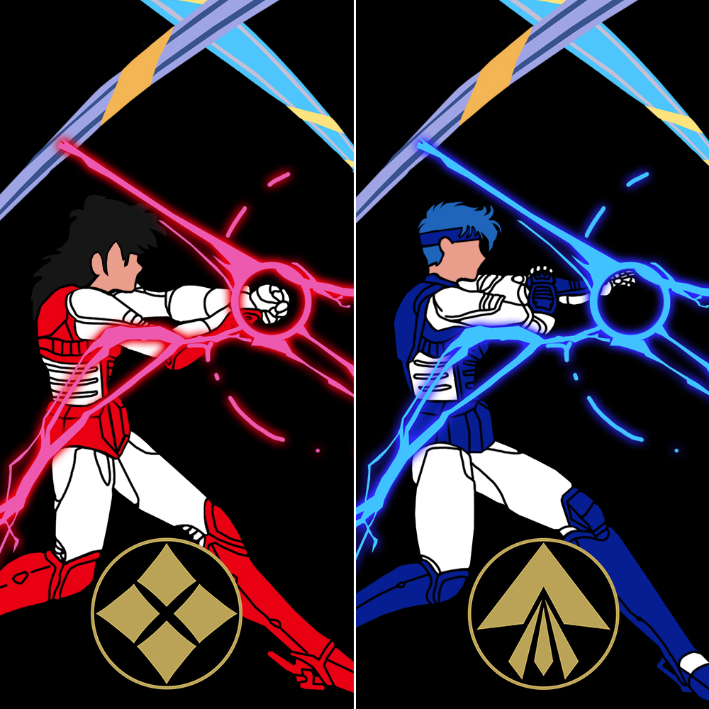 fragsoci's tweet photo. We actually know that Ryo and Rowen were everybody's favorites. Check out our merch store for some Ronin Warrior gear to get you ready for FanimeCon 2023. https://t.co/h6NdQQgDBw #anime #roninwarriors #yoroidensamuraitroopers #ryo #rowen #wildfire #strata #toarms https://t.co/wSLUaySjDo