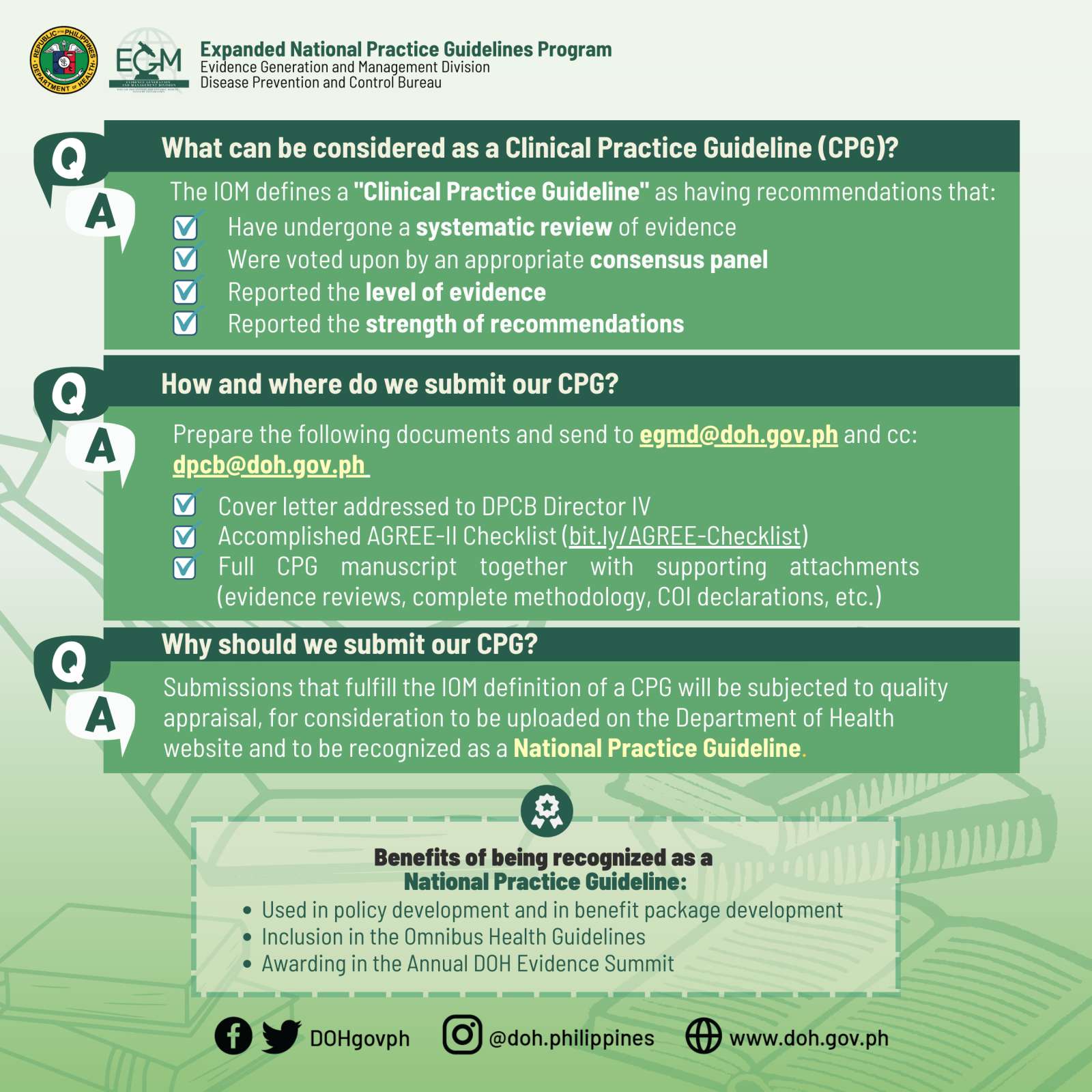 Department of Health Philippines on Twitter "Submit these to egmddoh