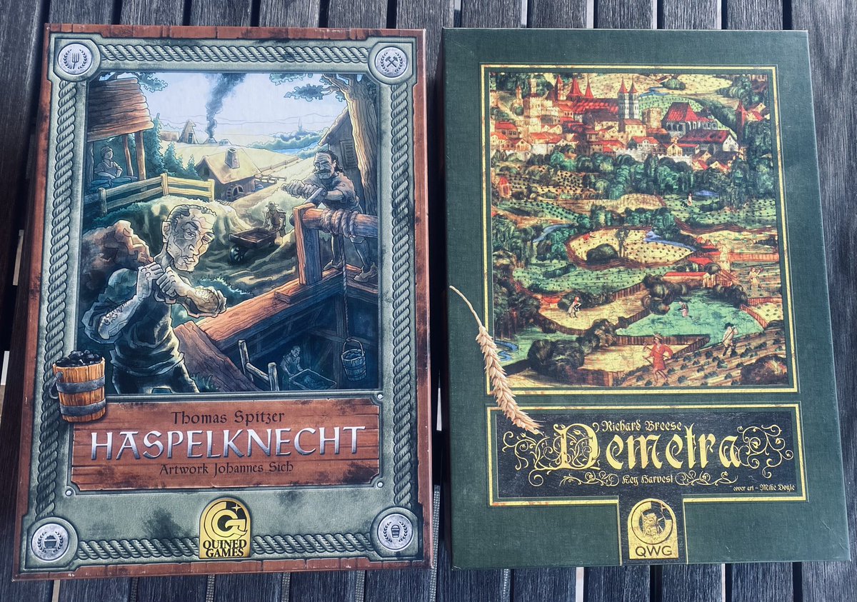Deux petits nouveaux #j2s de la série Master Print de <a href="/Quinedgames/">Quined Games</a> sont arrivés au #ludogite ! Il me tarde d’y jouer !