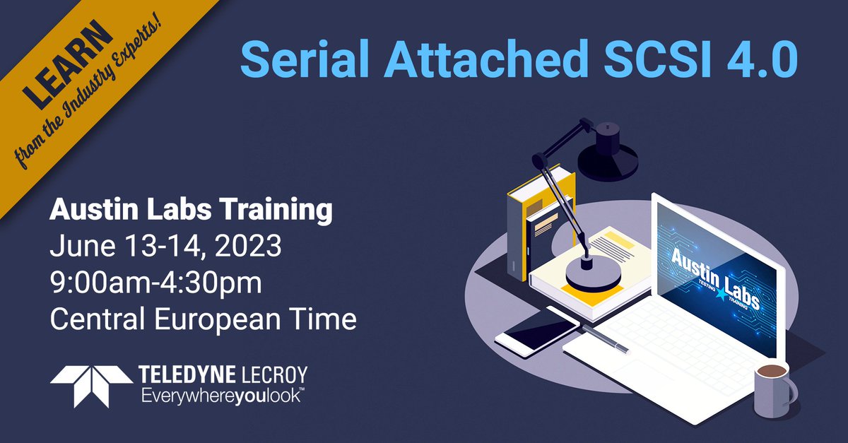 TeledyneLecroy's tweet photo. Examine the #SASProtocol and discuss PHY Reset, Speed Negotiation, Multiplexing and more in our two-day #SAS4.0 #VirtualTraining class June 13-14! Click https://t.co/2Xoqes7i8M to learn more. #teledynelecroy #austinlabs https://t.co/JTJ1RL1J7C
