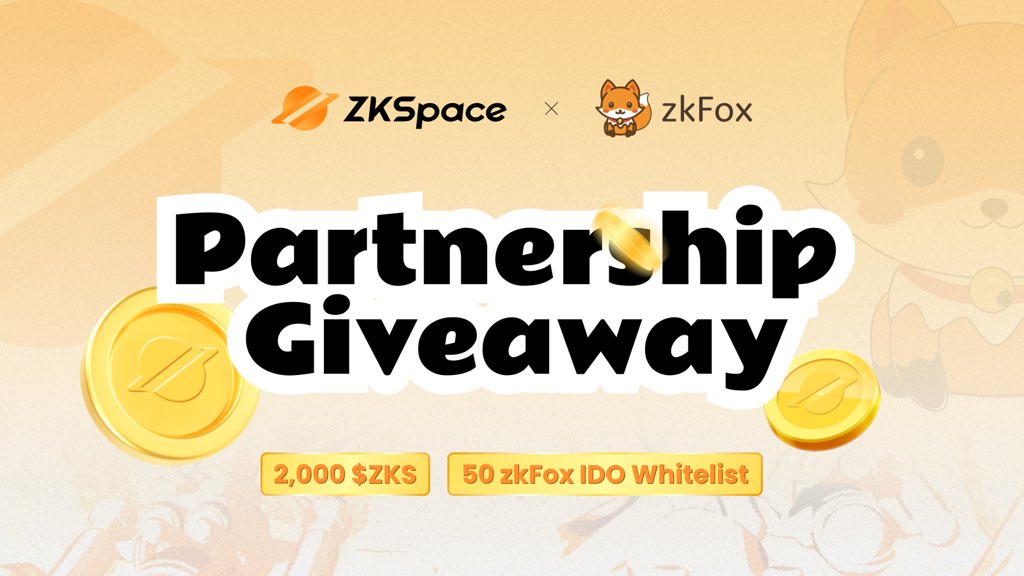 🚀 ZK astronauts! 
🌟 Join the partnership giveaway between #ZKSpace and <a href="/zk_zkfox/">zkFox</a>  and grab your zkFox Whitelist!
1⃣Complete the quest: ​app.questn.com/quest/77273147…
2⃣🎁 RT, like to share 2,000 $ZKS 🎁 10 winners will be randomly selected🙌End 5/25

#giveaway #zksync #zks #zkfox