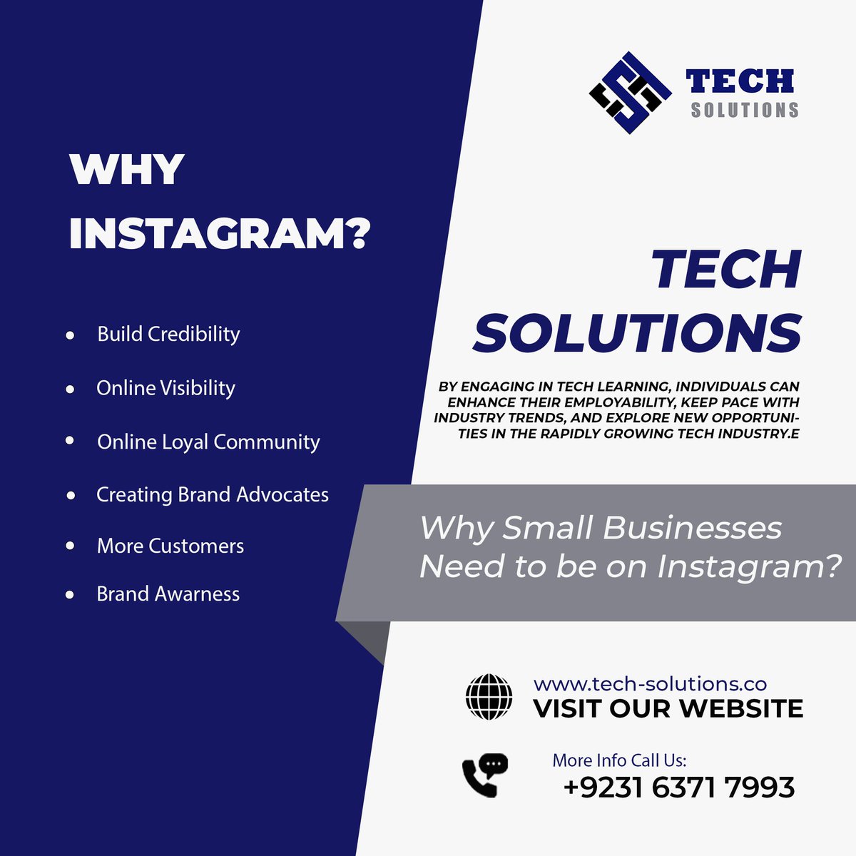 techsolutionsco's tweet image. Tech Solutions
learn why small businesses have to be on Instagram.
contact through WhatsApp
+923163717993
visit us: tech-solutions.co
#tech #techhouse #contentcreator #content #techsolutionsco #digitalmarketingagencyonline #dmao #contentcreating #instagram #reel #contentcur