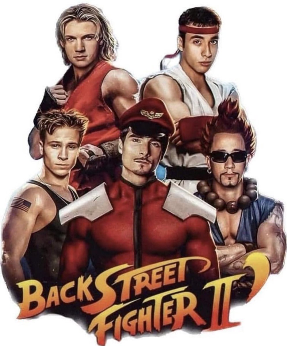 nickcarter's tweet photo. Omg! @aj_mclean sent this to me. I’d love to credit whoever did it. It’s AMAZING! This was my first game that I ever bought. #streetfighter https://t.co/7j5eDzQTh8