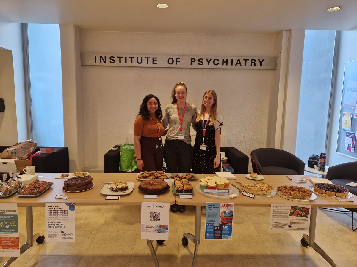 KCL_OAP's tweet photo. Our cake sale at @KingsIoPPN was a huge success! Thank you to everyone who came by to support @alzheimerssoc and to our star bakers at the OAP dept 🎂🍰🧁

Our donation page is still live for those of you who couldn't make it: https://t.co/j2kD7OM68k

#DementiaActionWeek2023 https://t.co/PxLHwc5tso
