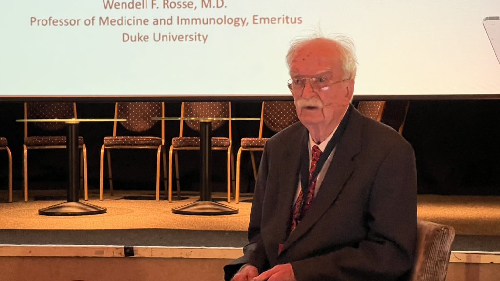 marrow's tweet image. #IPIG Meeting starts with the most eminent of speakers: the great Dr Wendell Ross. The history of #PNH being expertly presented by one who definitely knows.