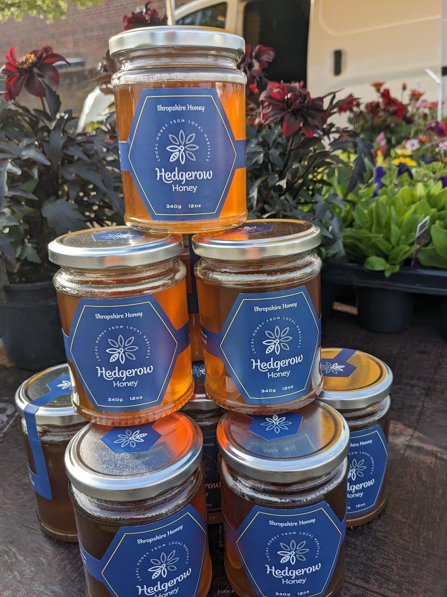 Local Shropshire honey available from Northwood nurseries on jubilee square in wem today or from the nurseries any time!! Lovely honey and gorgeous plants #lovehoney #loveshropshire #beespollinate #shoplocal #supportlocalbusiness #sustainablebeefarming #localhoney