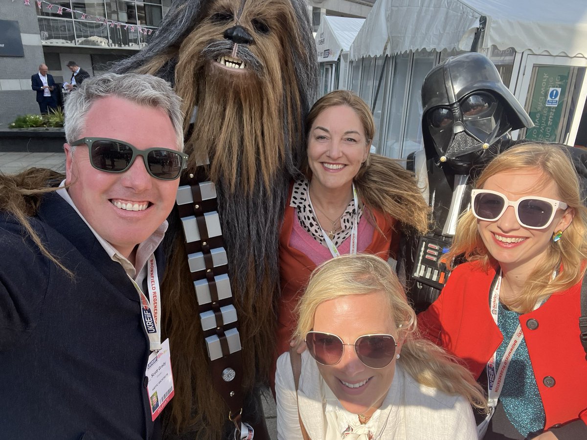 Third day, <a href="/UKREiiF/">UKREiiF</a> - great conversations and people, plus a Star Wars bonus, with friends <a href="/sadie0rx/">Sadie Morgan</a> <a href="/adglowacka/">Agnieszka Glowacka</a> Lydia