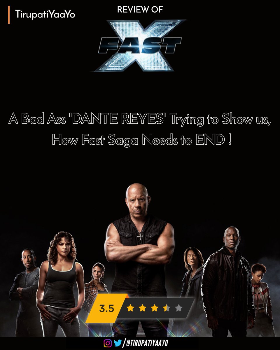 TirupatiYaaYo's tweet image. Review of #FastX 

#FastXReview #FastAndFurious10 #F10 #TirupatiYaaYo