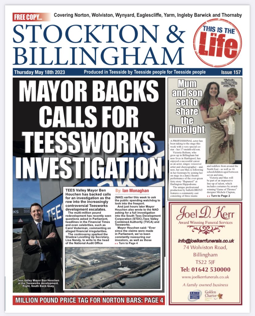 Issue 157 of Stockton & Billingham Life is out today! #Teesside #Hartlepool #Stocktonontees