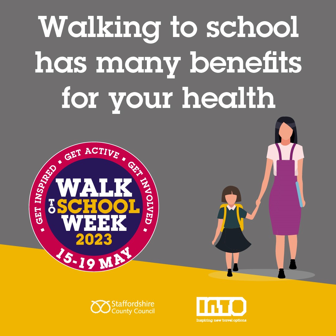 Who is walking to school this morning? Which class will have the most children walking to school this week? #INTOWalkingStaffs #WalkToSchoolWeek @AirAwareStaffs