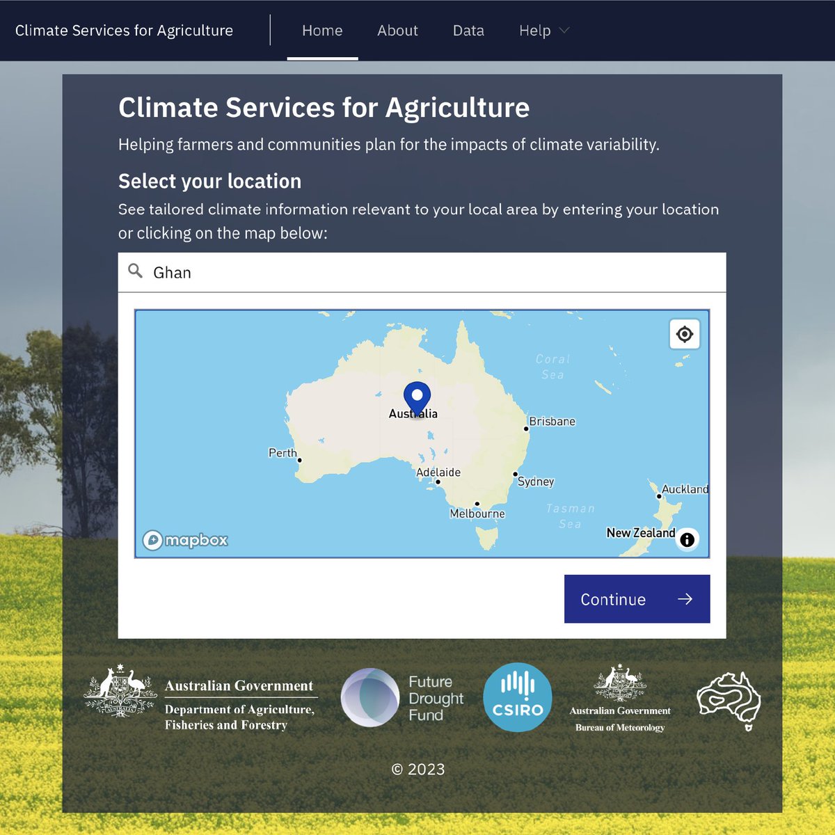 Climate Services for Agriculture has been developed by the Bureau and @CSIRO together with farmers as part of the Australian Government's #FutureDroughtFund. 

Start planning now: ow.ly/SsjZ50OqMym
✔️ Select location
✔️ Select commodity
✔️ Select climate information