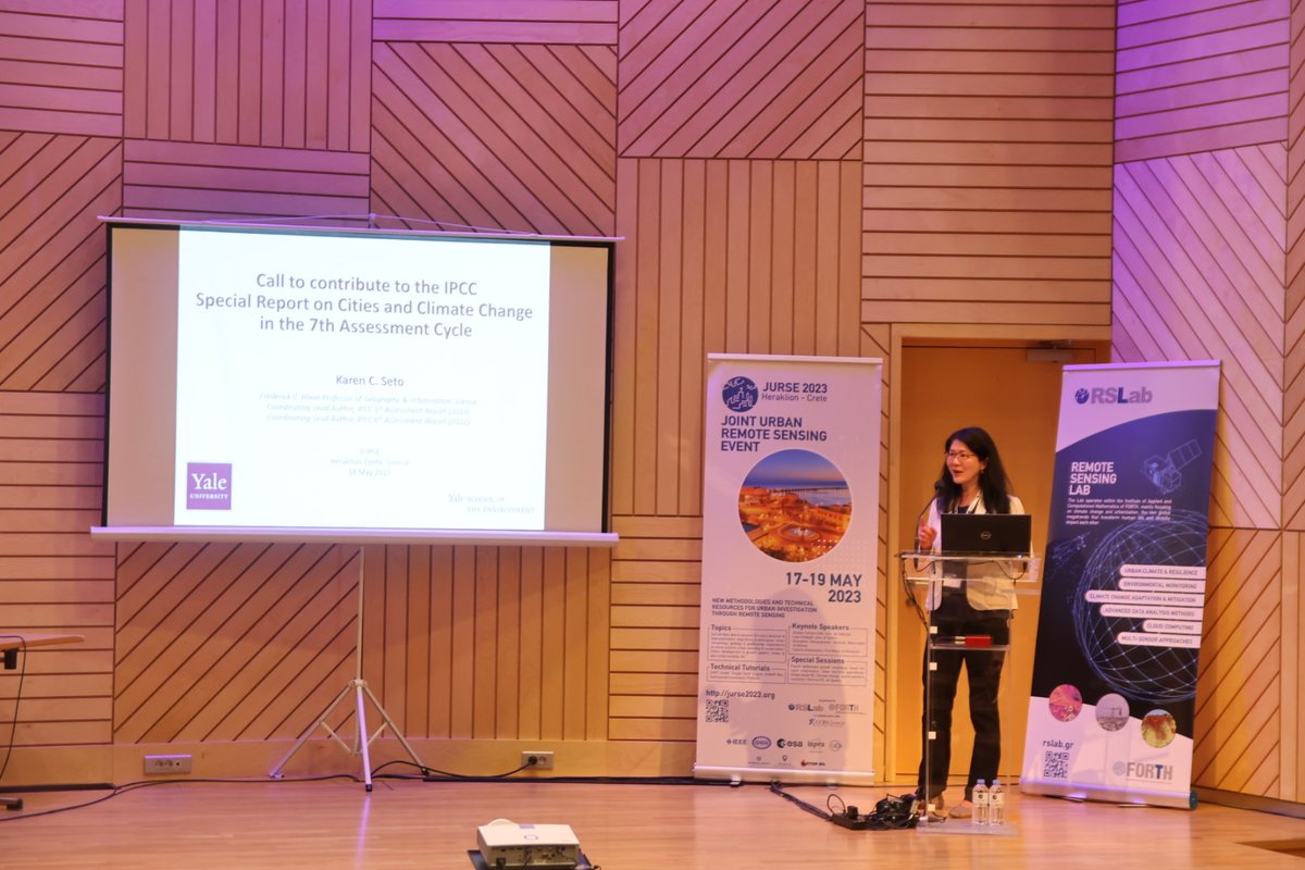 The importance of this presentation by Prof.Karen Seto ( <a href="/YaleEnvironment/">Yale School of the Environment</a> ) can’t be stressed enough! A Call to contribute to the <a href="/IPCC_CH/">IPCC</a>  Special Report on #Cities and #ClimateChange in the 7th Assessment Cycle. #UrbanClimate #RemoteSensing #JURSE23 #EarthObservation.