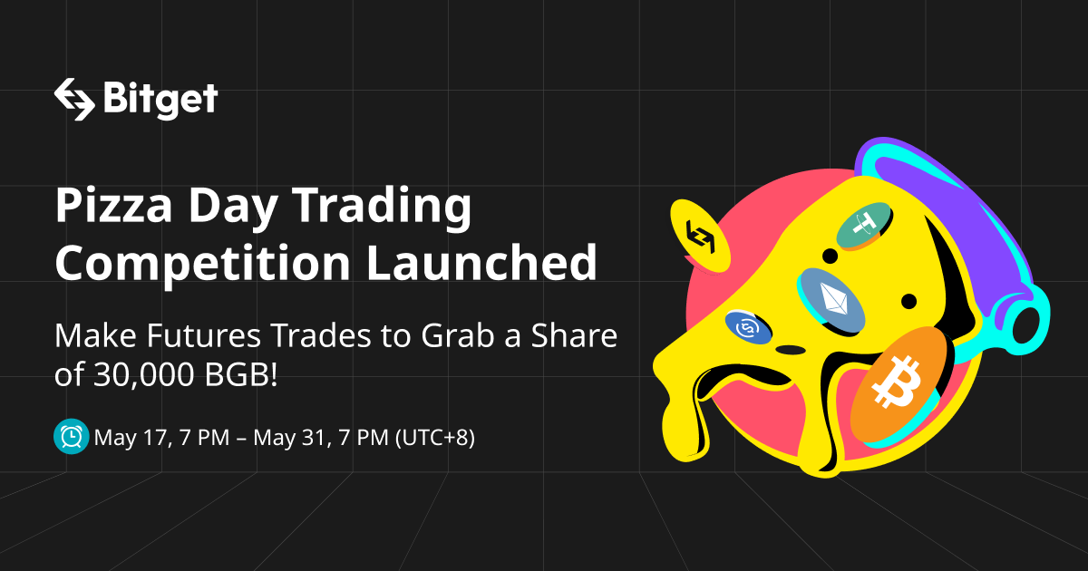 bitget's tweet photo. 🍕 Participate in our trading competition and win big! 
 
🏆 Rank by ROI and Trading Volume 

💵 Prize pool of 30,000 $BGB up for grabs 

Details: https://t.co/BgfIAJVka0

#CryptoTrading #BitcoinPizzaDay 🤑 https://t.co/BsyqsJnv41