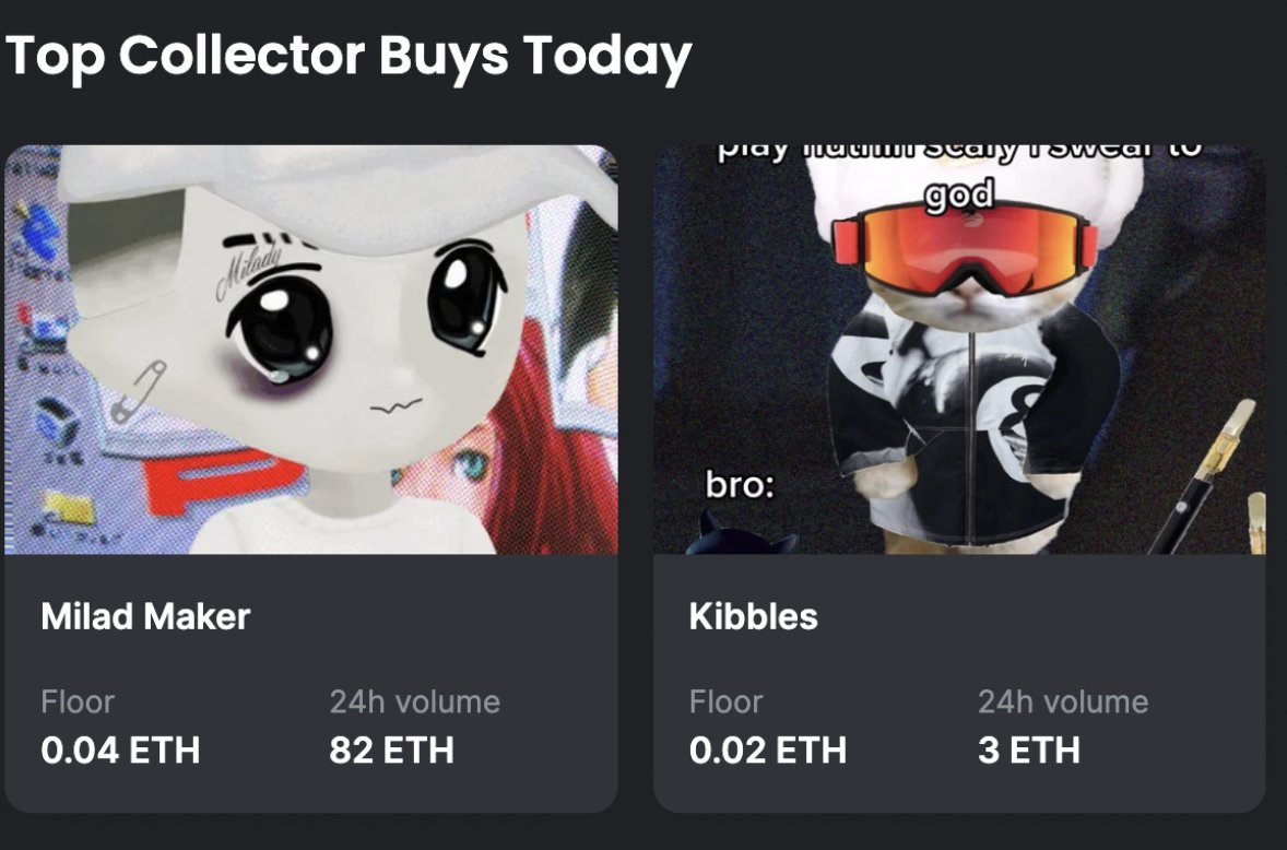 kibblemaker's tweet image. Trending on @opensea 

Mewo hi @MiladMaker + @kibblemaker 😻

#Kibbles