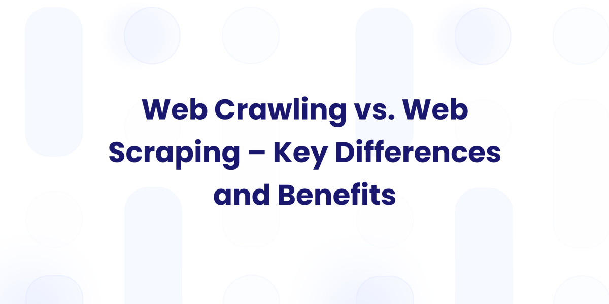 GoProxies_com's tweet image. Web crawling and web scraping are two techniques used to collect data from websites. Learn more on how these two data gathering methods are different 👇
goproxies.com/article/web-cr…

#webcrawling #webscraping #datamining #datacollection #goproxies