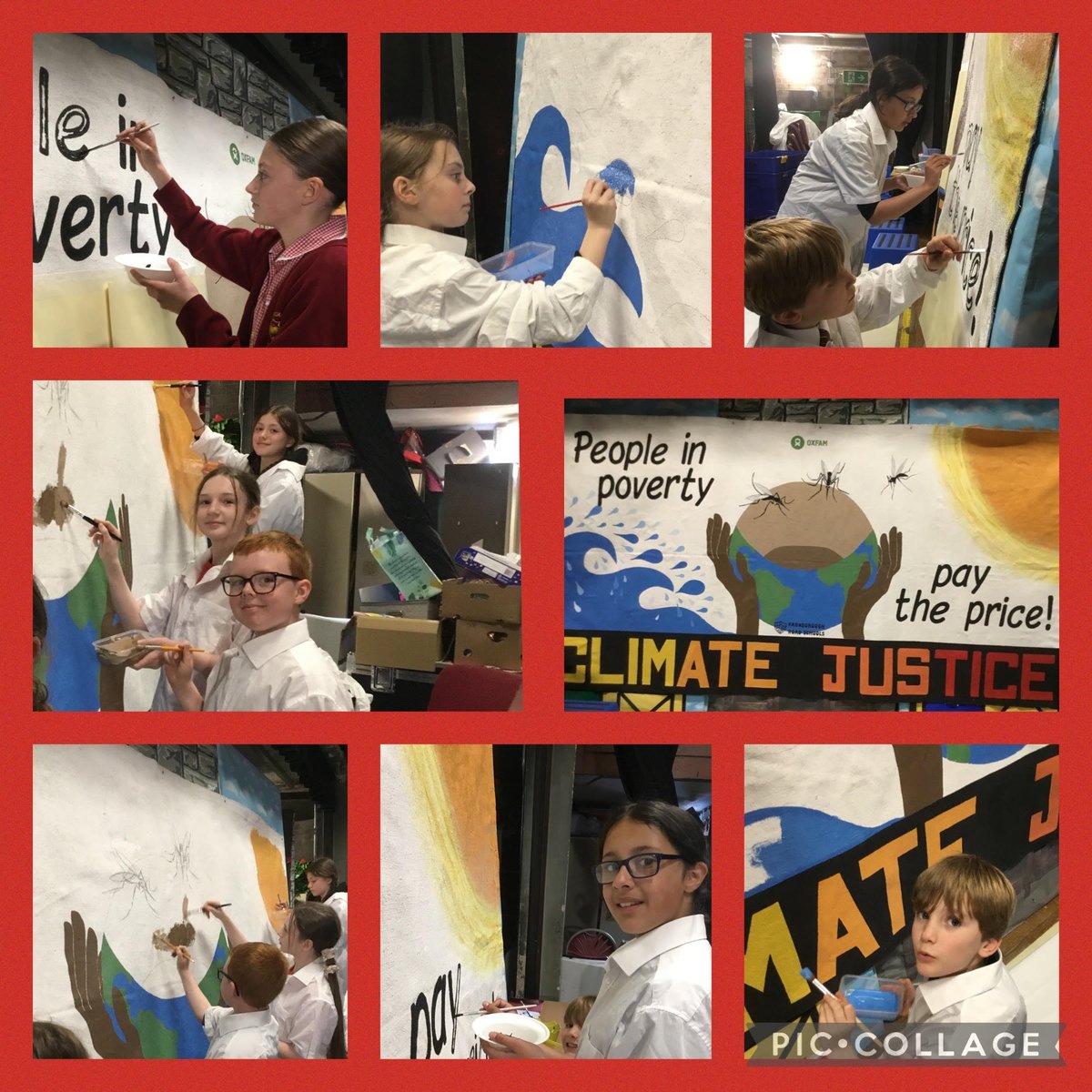 We are very proud to have been selected to make a banner about Climate Change that will be displayed at the Glastonbury Festival festival this year. Our staff and children have been very busy and it is nearly done! @LivEchonews @glastonbury #Glastonbury #ClimateJustice
