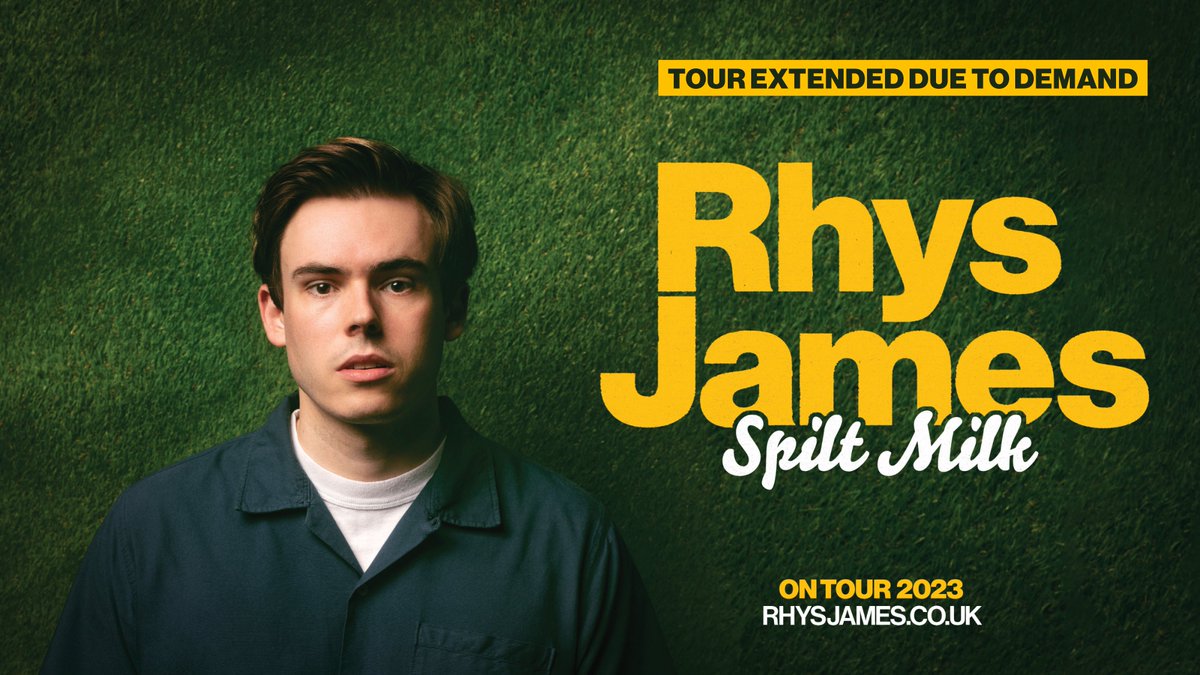 NEW SHOW Mock the Week regular and star of Live at The Apollo, @rhysjamesy is extending his sold out tour including a date here in Sunderland! Rhys James: Spilt Milk - Saturday 7 October - Book now 👉 bit.ly/3ocg4E4