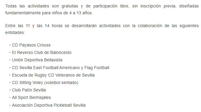 IMDSevilla's tweet photo. Desde las 11 te esperamos hoy en Avda. Finlandia en #tuDistrito Bellavista-La Palmera con #CalleDeporte.
Podrás conocer nuevos deportes y pasar una mañana divertida en familia.
https://t.co/3nZLiMFmjh https://t.co/5l0L9jdT6d