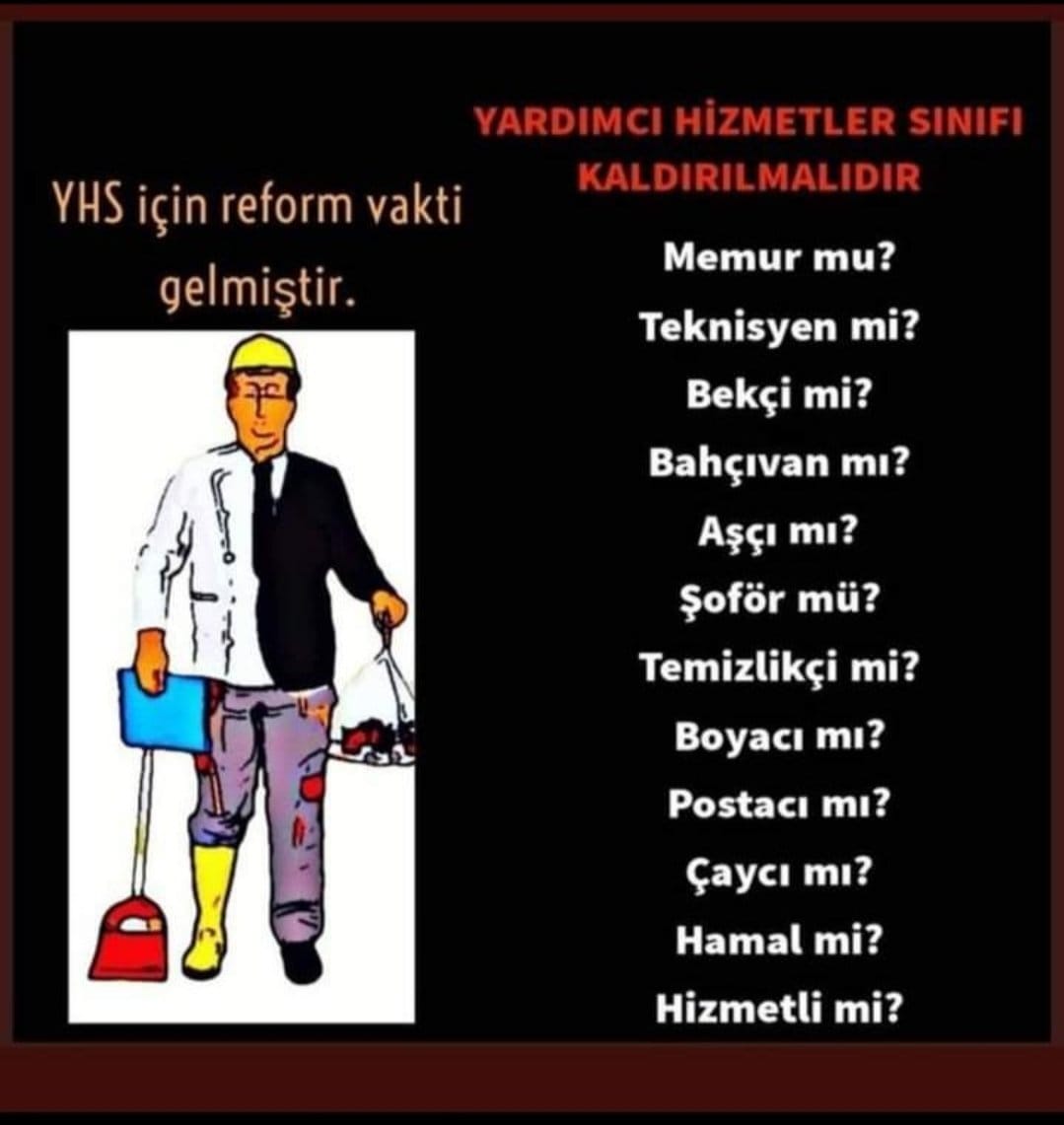 kralsan037's tweet photo. @YardHizPlatform @tcbestepe @RTErdogan Kariyer hakları yok,
Görev tanımları yok, hayalleri yok,
Hedefleri yok;tamamen keyfiyete terk edilmiş durumdalar.
 Bir”söz”var ellerinde, bir de sesini duyan,duyuran vicdan sahipleri.
@meral_aksener @kilicdarogluk
#YardımcıHizmetlerSınıfı https://t.co/QAUFgg8vjB