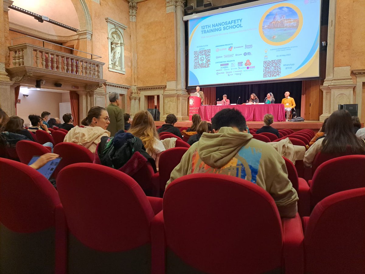 🌞 Still in Venice! 🌊🇮🇹 Day 4 of the #NanosafetyTrainingSchool is here, and we're thrilled to start the day with an exciting presentation by #INFRAMES! 🎓🔬 Get ready to delve into their groundbreaking research and innovative approaches. Let's kickstart this day! #venicenano23
