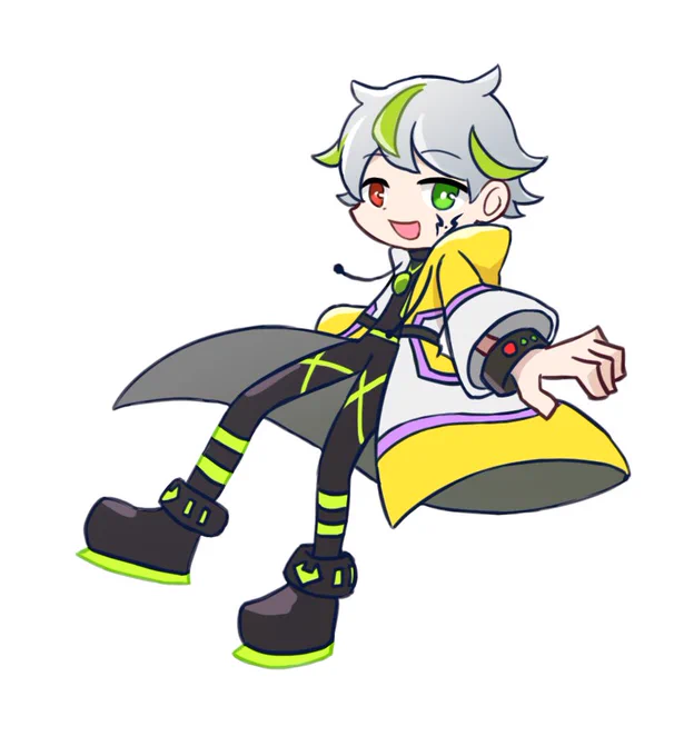 今回のぷよぷよ風イラスト! ネオさんを描かせていただきました! けっこう省略が難しかったものの、キャラデザがぷよ感強めで非常に描きやすかった… 
