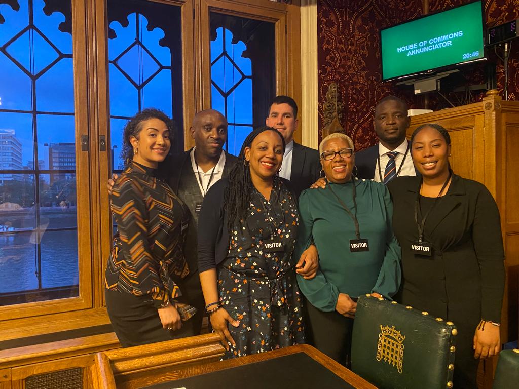 Back in <a href="/UKParliament/">UK Parliament</a> last night, with <a href="/SouthwarkLawCen/">Southwark Law Centre</a>'s Van Ferguson and <a href="/WindrushJC/">WindrushJusticeClinic</a> Project Coordinator Sharon, to represent WJC at another excellent #justiceforthewindrushgenerations rally. Good cross-party representation from <a href="/MarshadeCordova/">Marsha de Cordova</a> <a href="/RichardBurgon/">Richard Burgon MP</a> &amp; <a href="/DuwayneBrooks/">@duwaynebrooks</a>.