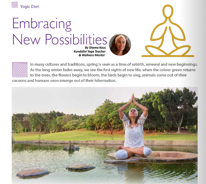 #EmbracingNewPossibilities?! Checkout this link for more in #YogicDiet section in #FamilyFlavoursMagazine by #KundaliniYoga #Teacher #ShamaKaur:

familyflavours.com/ff-may-2023/#f…